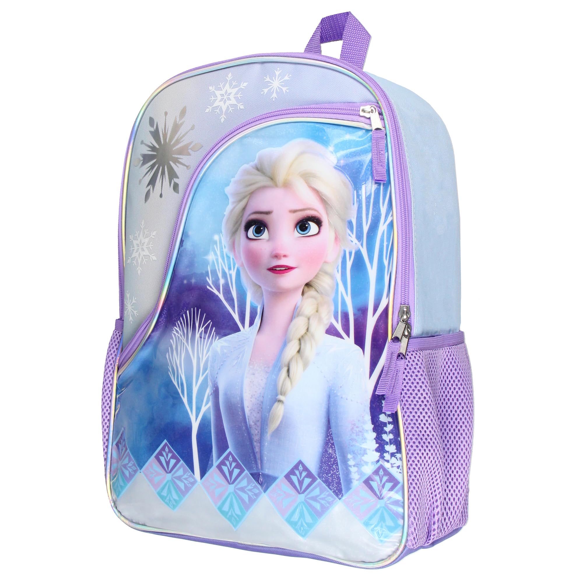 Foto 2 pulgar | Mochila Disney Frozen Elsa De 16 Pulgadas Para Niñas, De Viaje Escolar, Con Diseños Reflectantes - Venta Internacional.