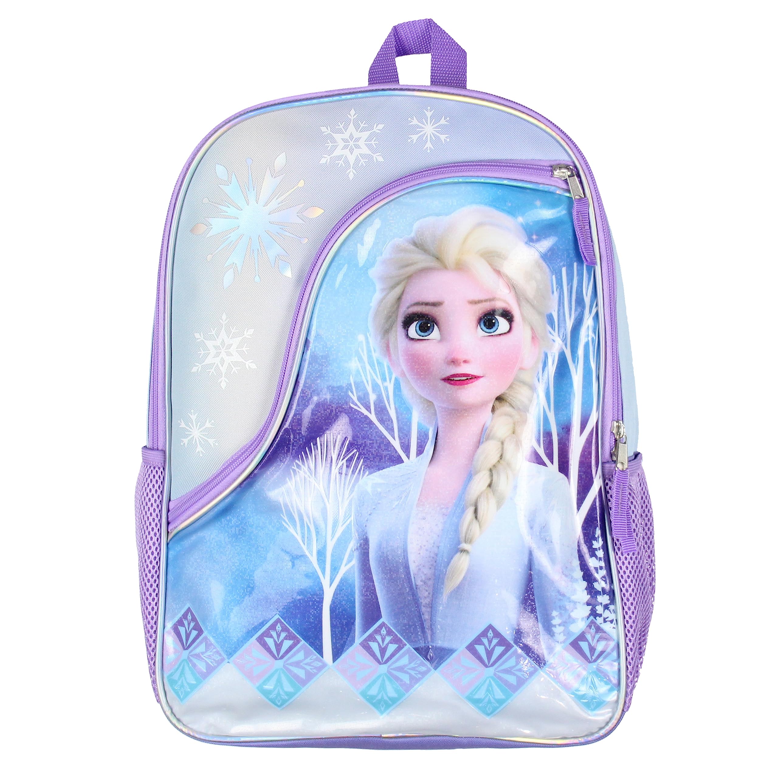 Foto 3 pulgar | Mochila Disney Frozen Elsa De 16 Pulgadas Para Niñas, De Viaje Escolar, Con Diseños Reflectantes - Venta Internacional.