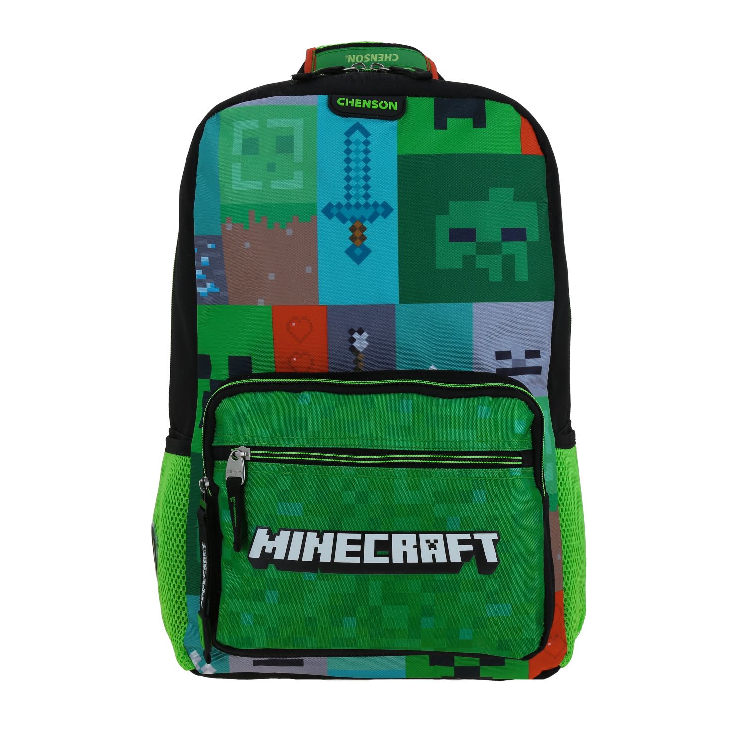 Foto 2 pulgar | Mochila Escolar Grande Chenson Minecraft Tiles MC66392-3