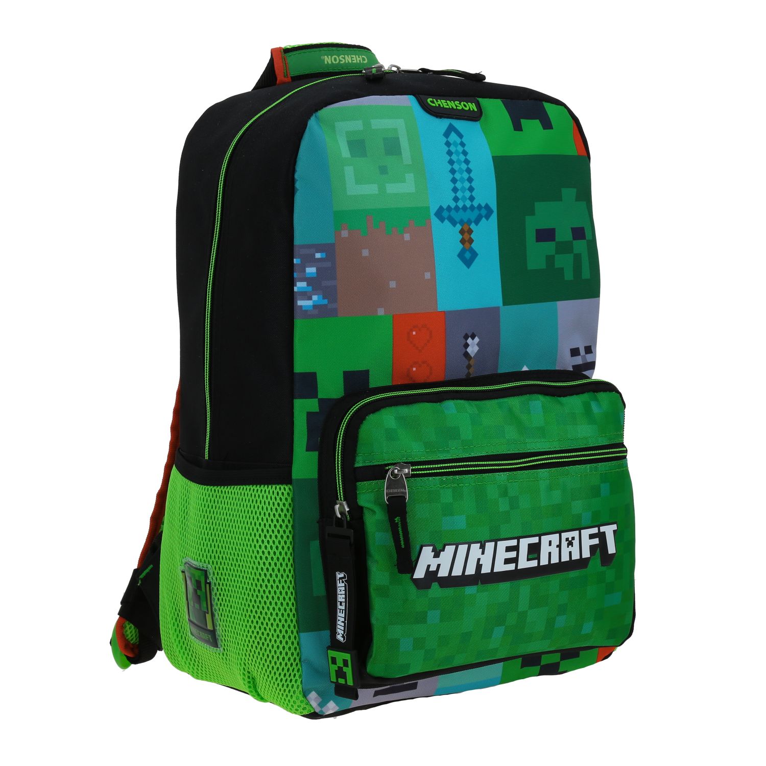 Foto 7 pulgar | Mochila Escolar Grande Chenson Minecraft Tiles MC66392-3