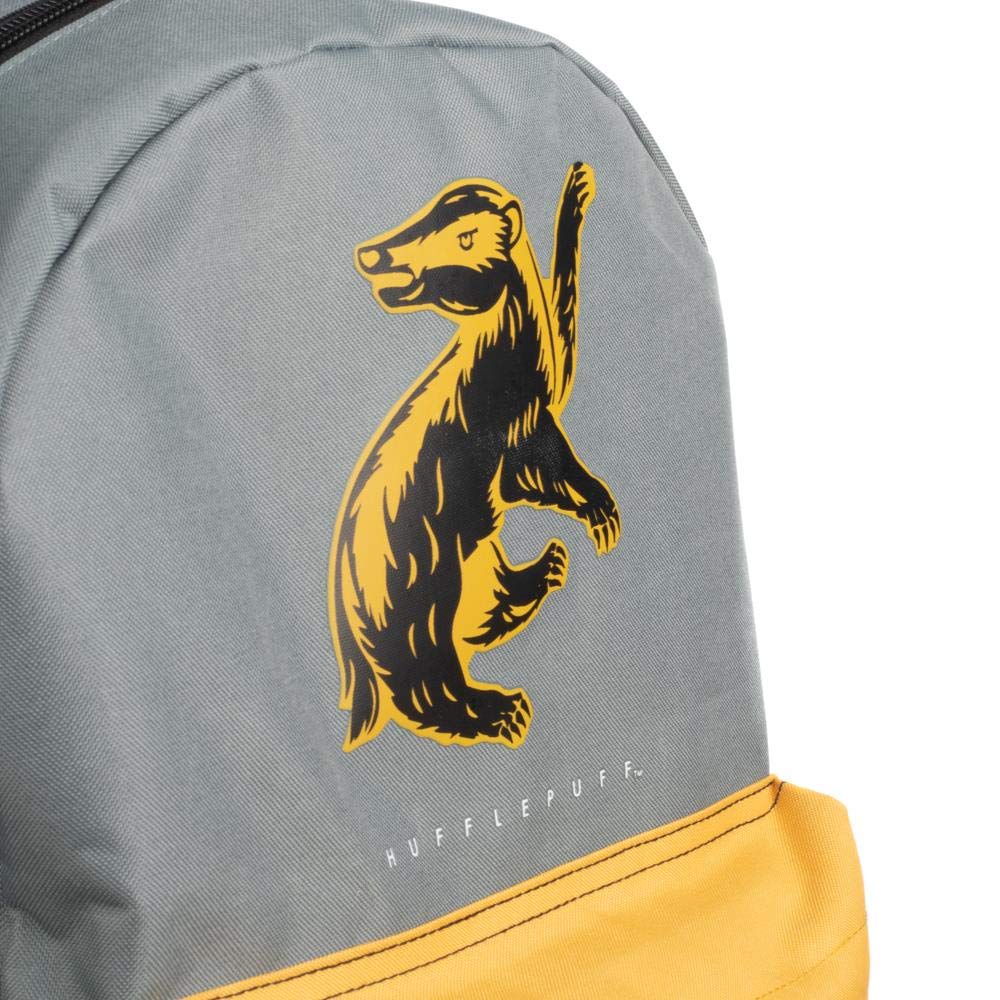 Foto 7 | Mochila Bioworld Harry Potter Hufflepuff Hogwarts House Grey - Venta Internacional.