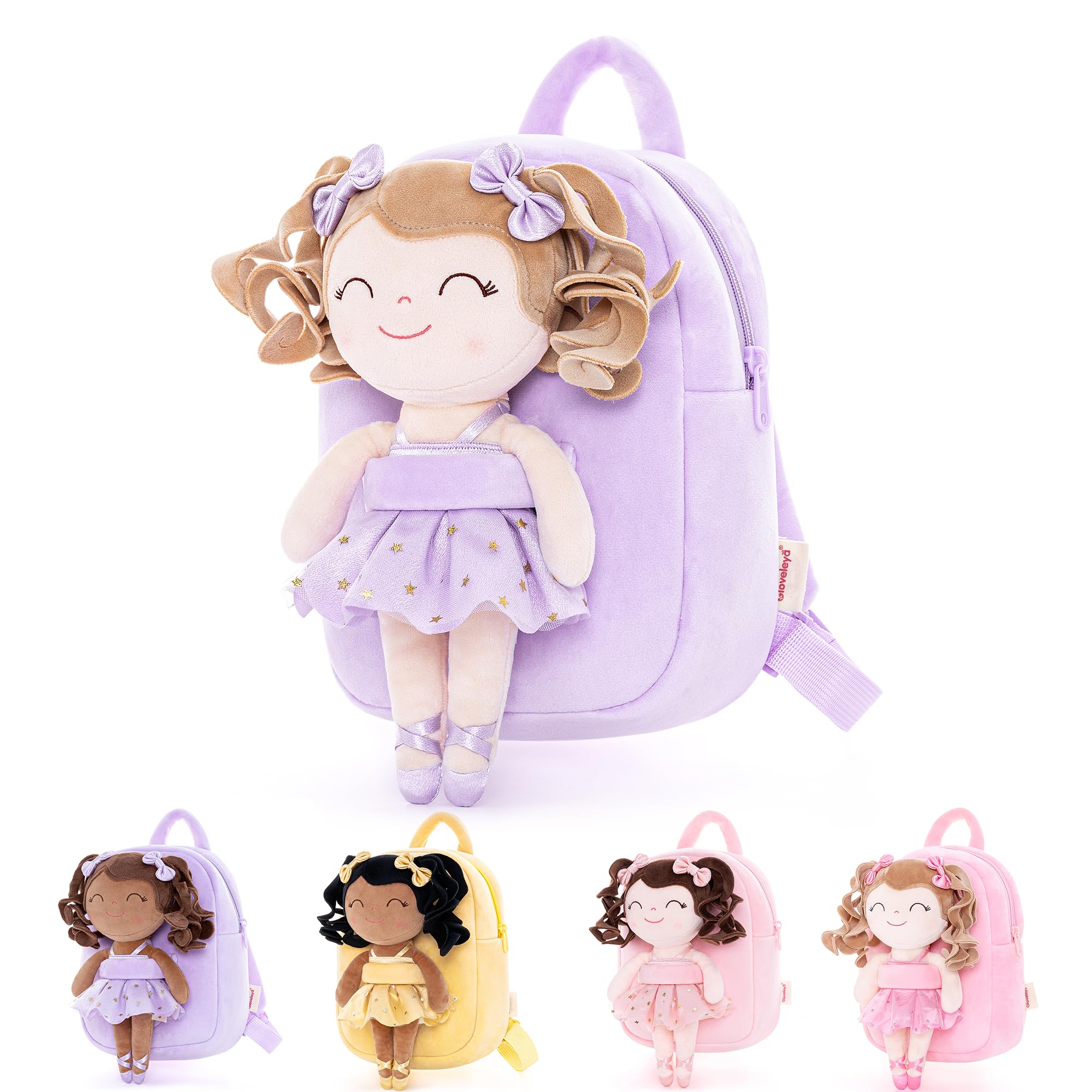 Mochila Gloveleya Baby Ballerina Con Muñeco De Peluche De 23 Cm - Venta Internacional.