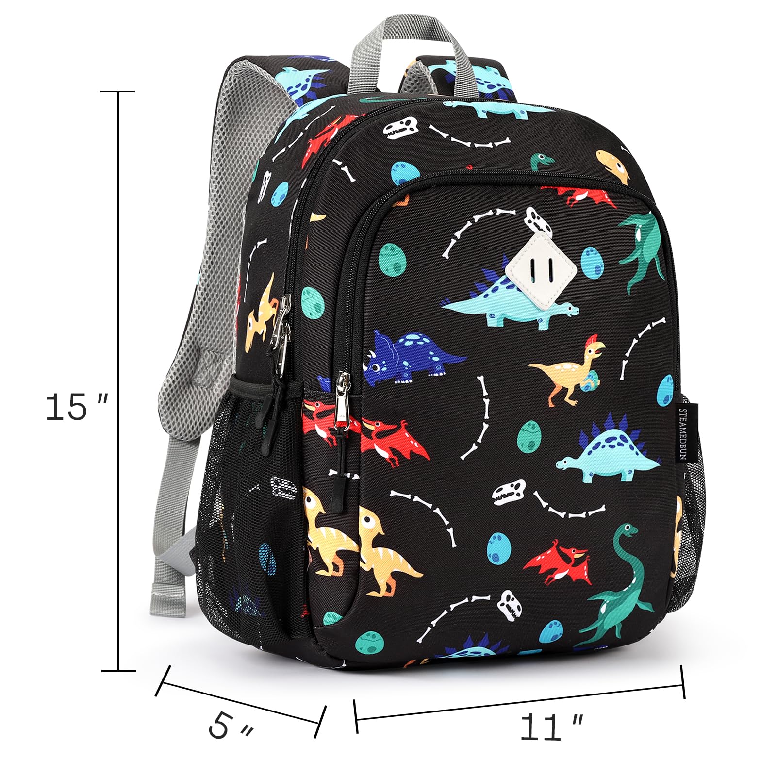 Foto 3 pulgar | Mochila Para Niños Pequeños Steamedbun Con Diseño De Dinosaurio Para Niños De 2 A 4 Años, Negra - Venta Internacional