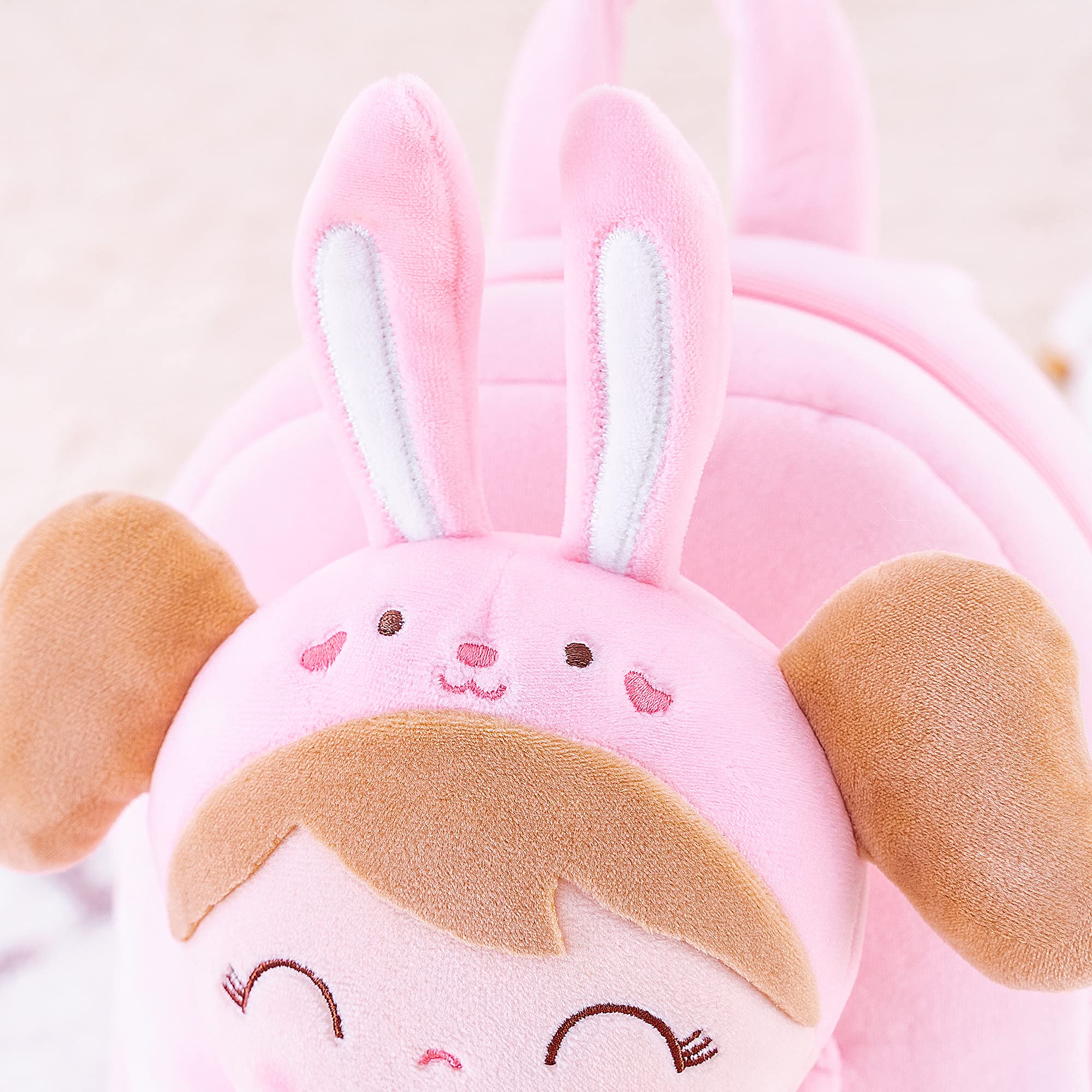 Foto 4 | Mochila Gloveleya Bunny Plush Kids Con Conejo De Peluche Rosa - Venta Internacional.