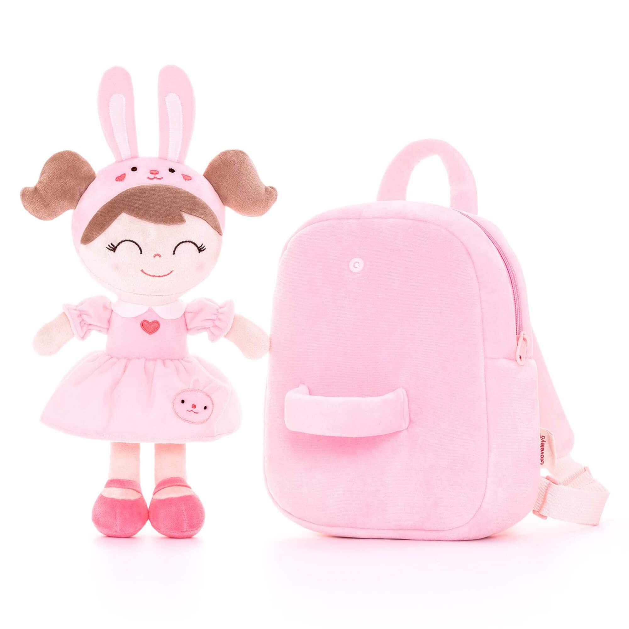 Foto 8 pulgar | Mochila Gloveleya Bunny Plush Kids Con Conejo De Peluche Rosa - Venta Internacional.