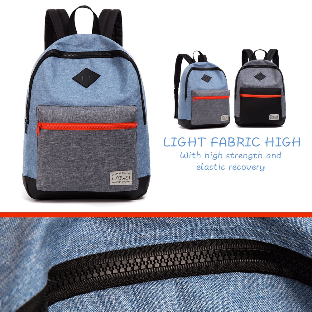 Foto 4 pulgar | Mochila Caiwei Fashion para Niños Azul 38x29x13cm Poliéster - Venta Internacional