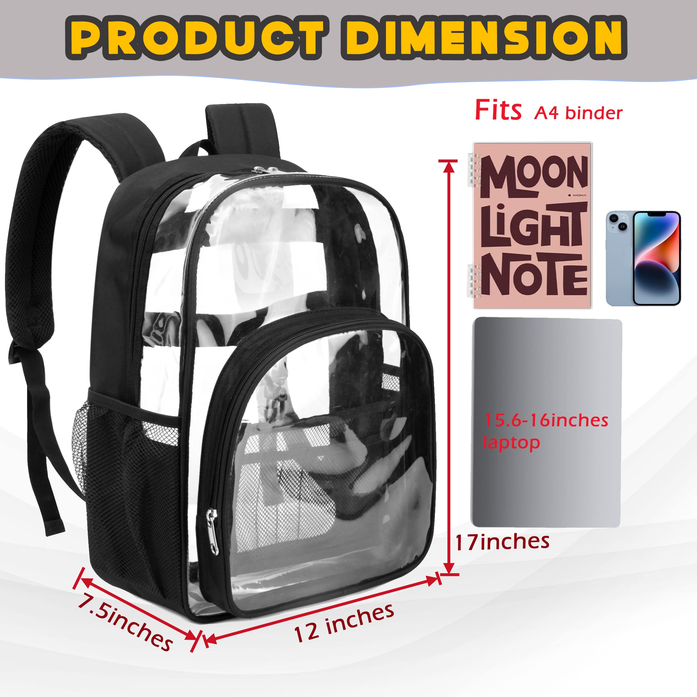 Foto 3 pulgar | Mochila Bluefairy Transparente-Venta Internacional