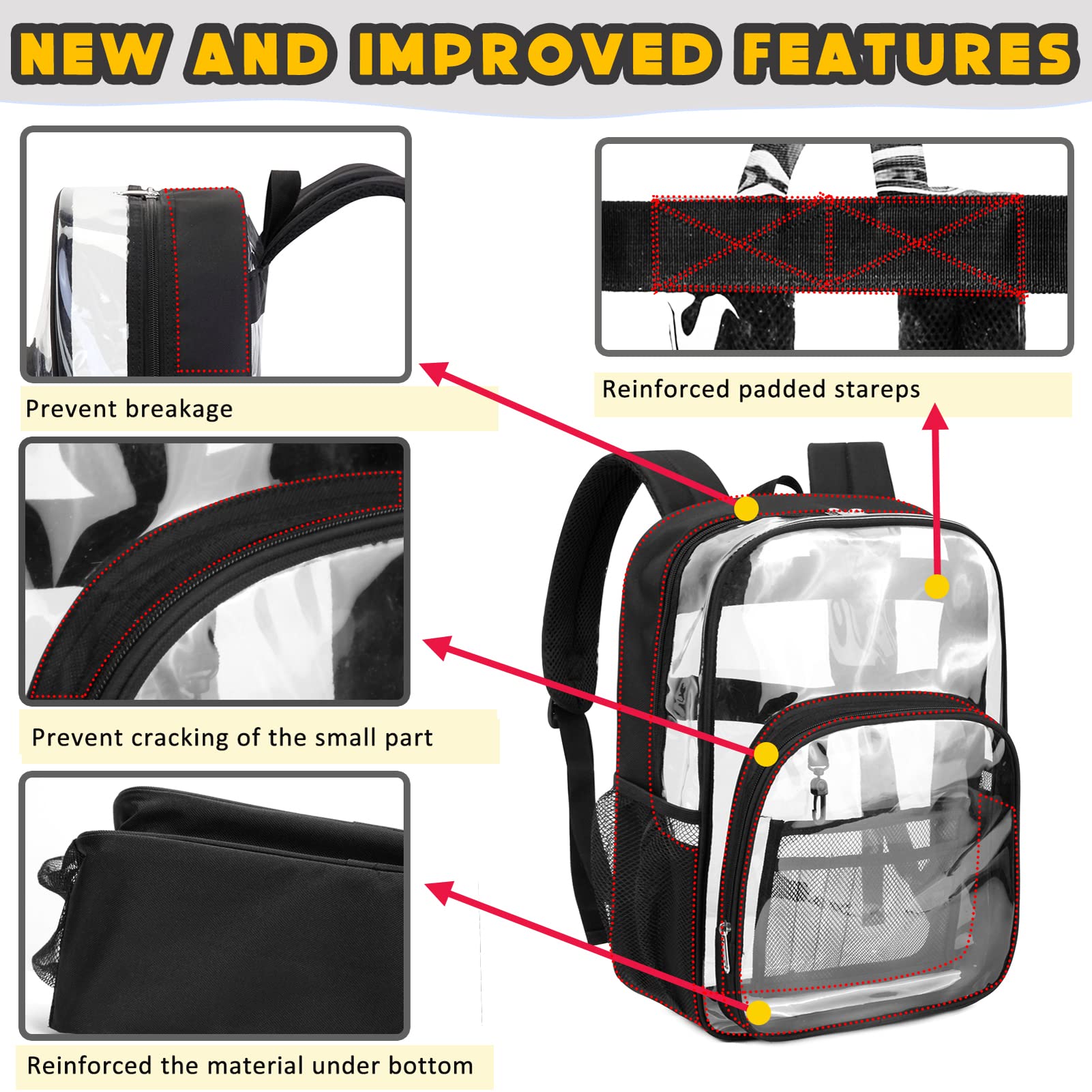Foto 4 pulgar | Mochila Bluefairy Transparente-Venta Internacional