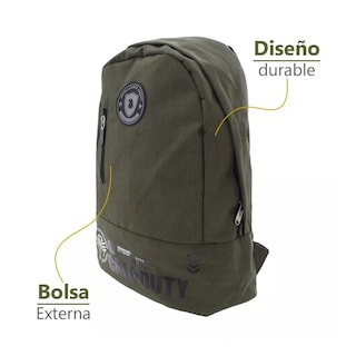 Foto 2 | Mochila Escolar Grande Ruz Call Of Duty 168760