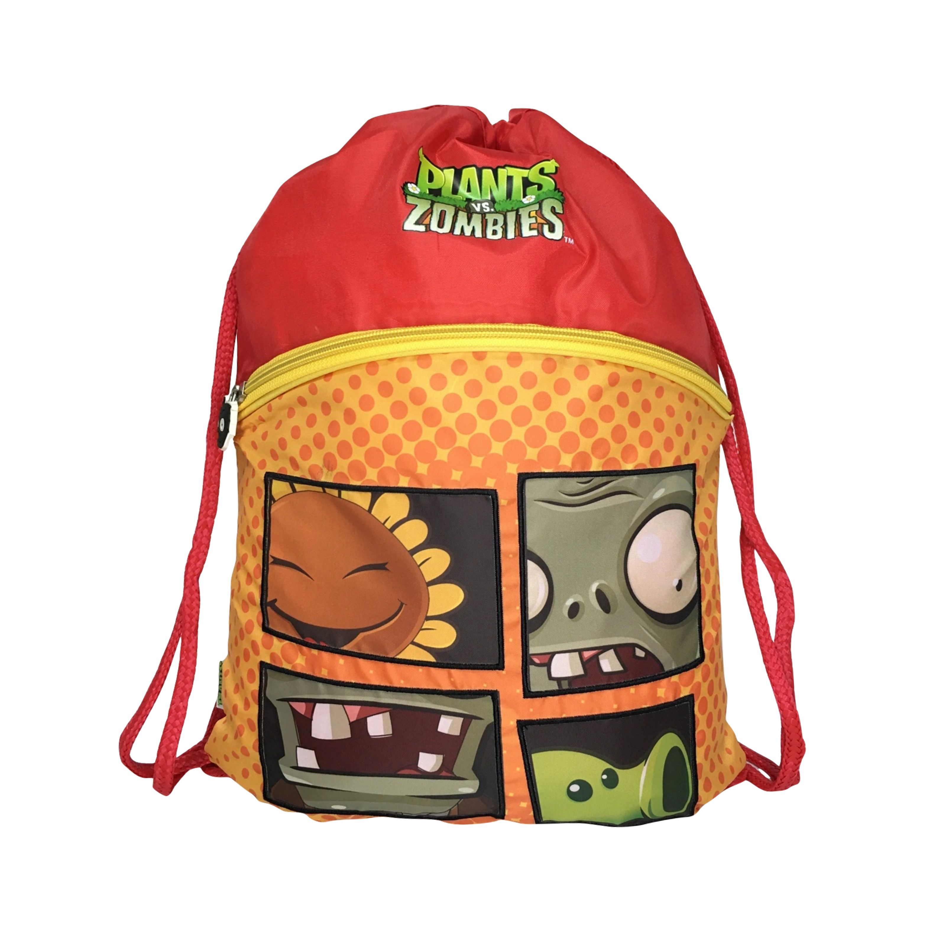 Foto 2 pulgar | Morral Infantil Casual Plantas Vs Zombies Color Naranja