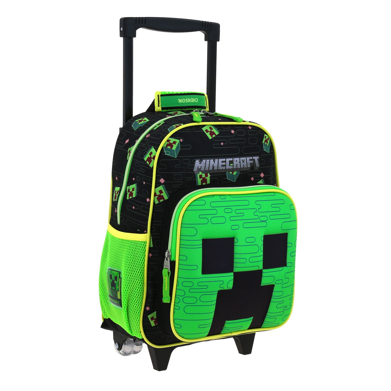 Foto 6 pulgar | Mochila Chica Chenson Ruedas Niño Escolar Kinder Preescolar Minecraft Muff Mc66511-g