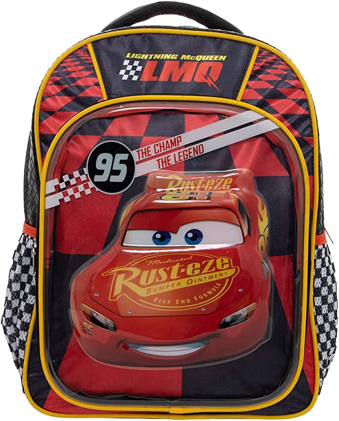 Foto 4 pulgar | Mochila Escolar Grande Primaria Ruz Disney Cars Rayo Mcqueen 174605