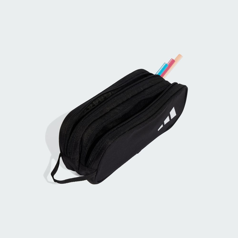 Foto 6 pulgar | Estuche Para Lápices Two Zipper Adidas Negro Niños