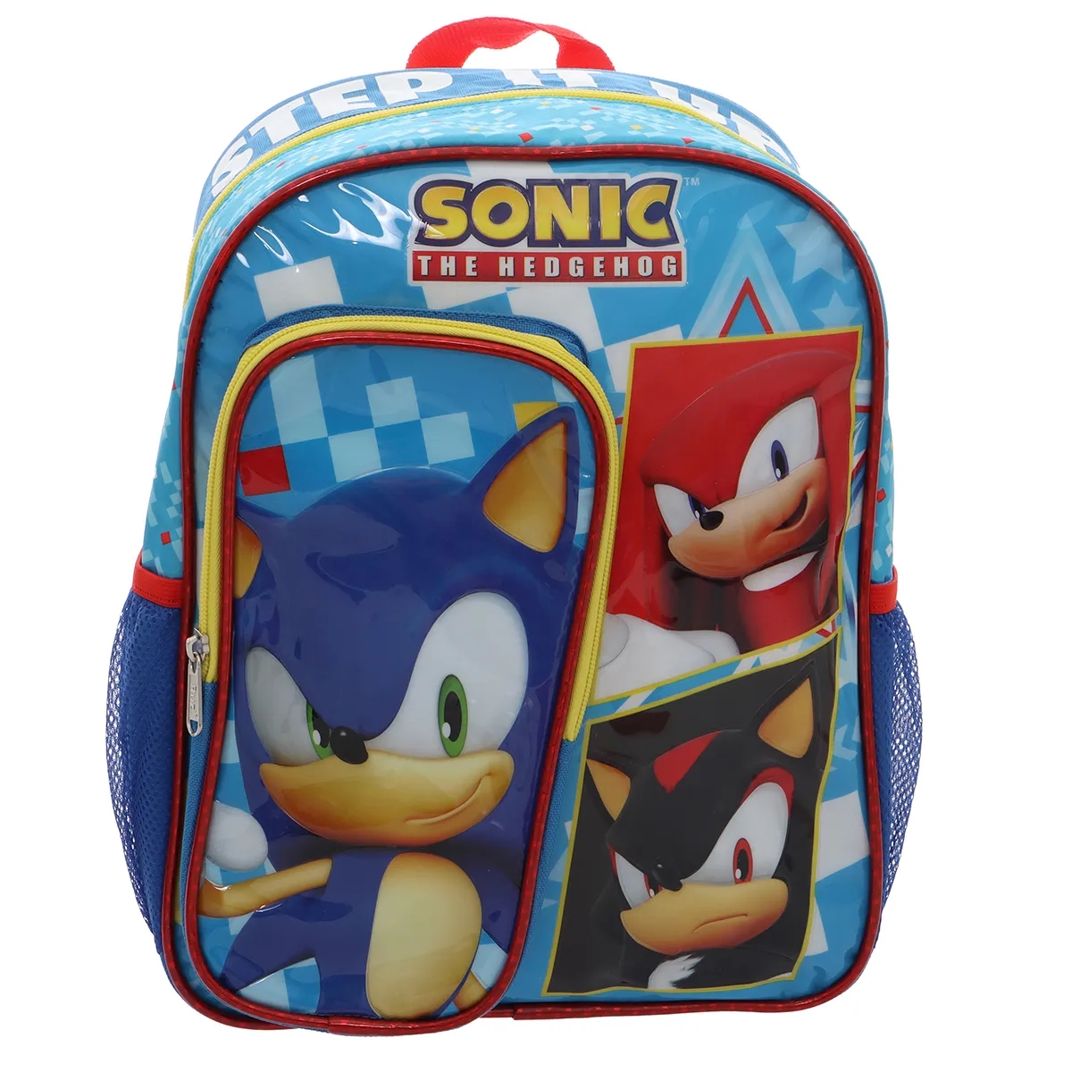 Mochila Escolar Grande Ruz Sonic Colección Square