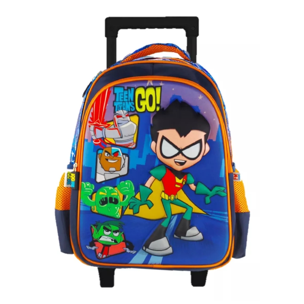 Fm Mochila Chica Kinder Preescolar Jovenes Titanes Go