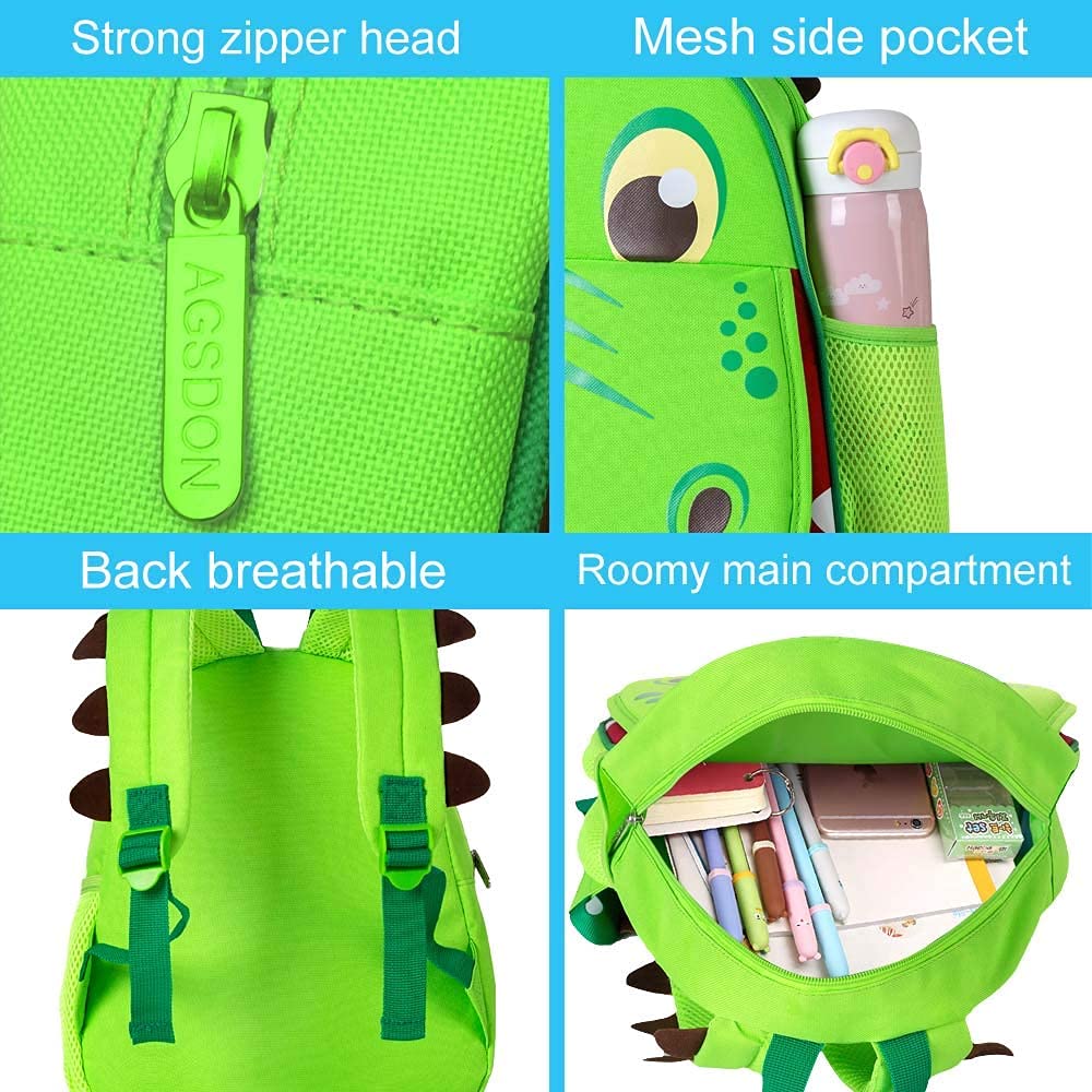 Foto 6 pulgar | Mochila Agsdon Dinosaur Para Niños De 12 Niños Pequeños En Edad Preescolar - Venta Internacional.