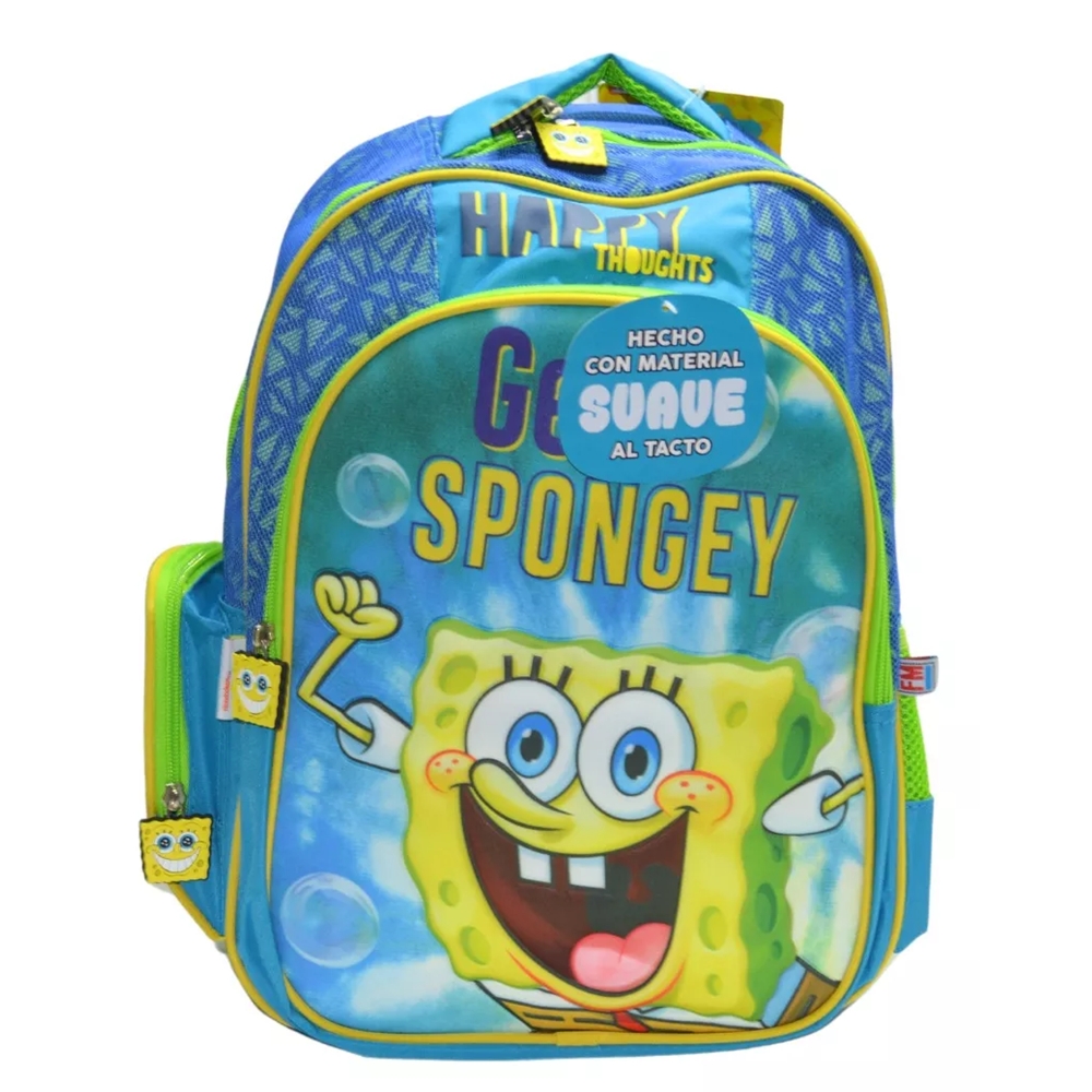 Fm Mochila Primaria Grande Bob Esponja Sb102a38bp