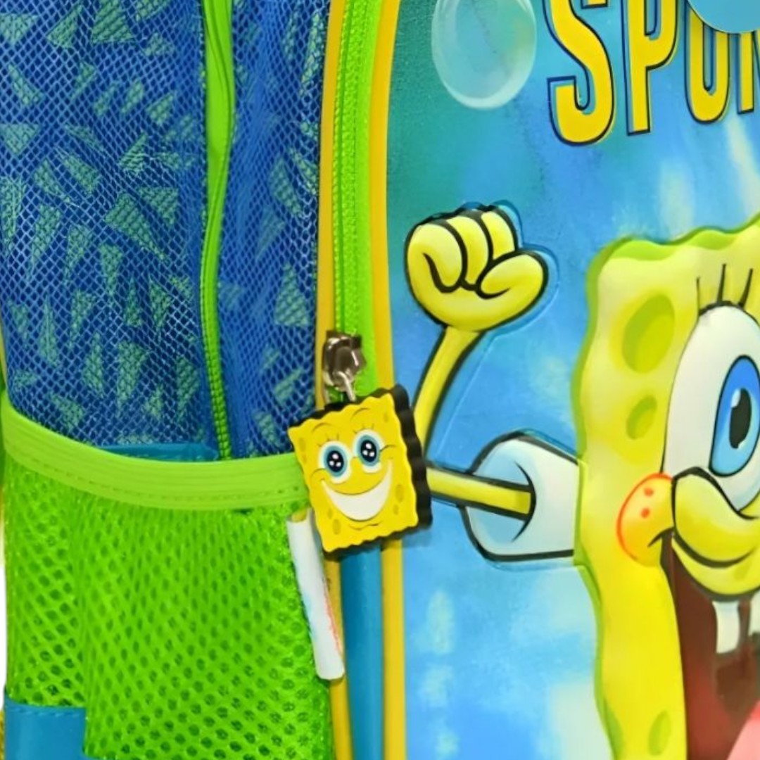 Foto 5 pulgar | Fm Mochila Chica Preescolar Bob Esponja Sb102k35bp