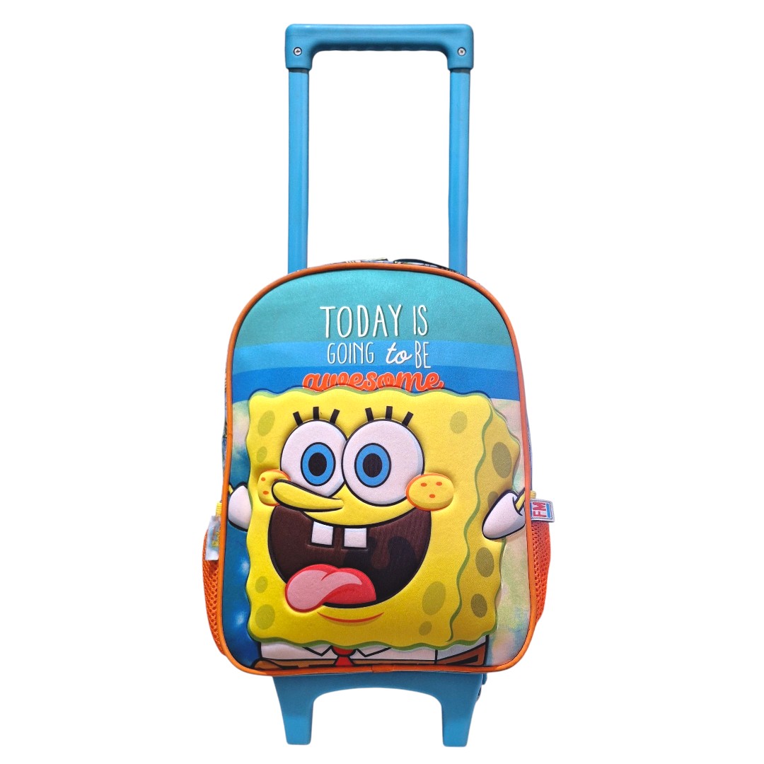 Foto 2 pulgar | Fm Mochila Chica Kinder Preescolar Bob Esponja Sb104k05wh