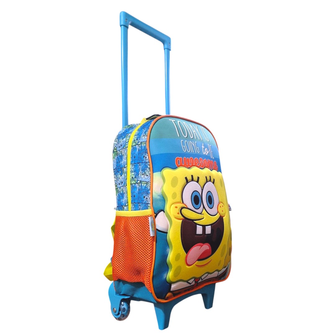 Foto 2 | Fm Mochila Ruedas Escolar Grande Bob Esponja