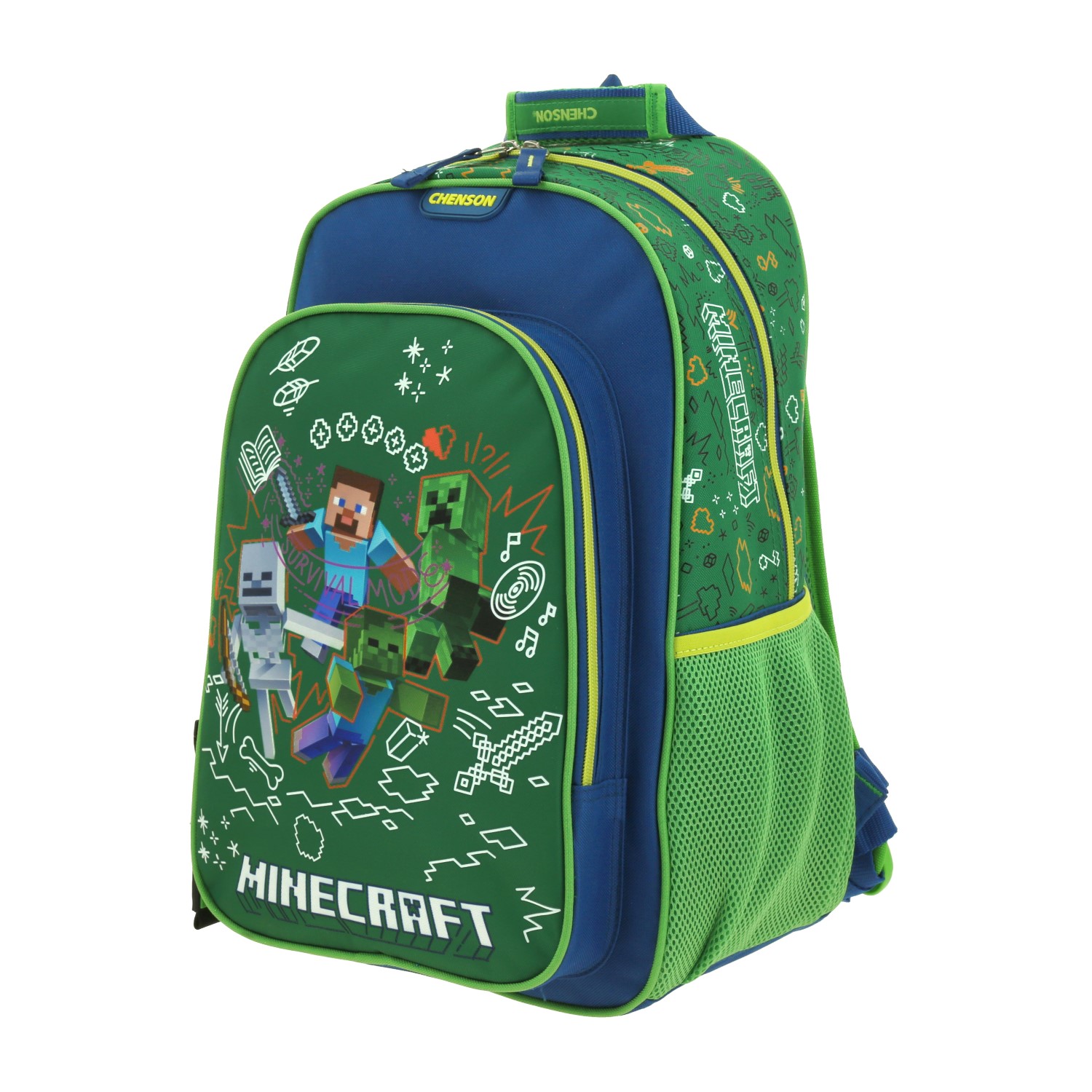 Foto 3 pulgar | Mochila Escolar Grande Primaria Chenson Minecraft Dudol Mc66071-g