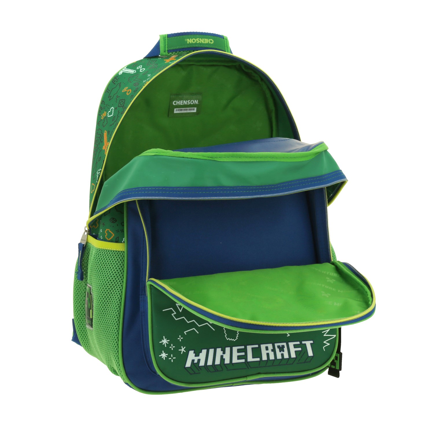 Foto 5 pulgar | Mochila Escolar Grande Primaria Chenson Minecraft Dudol Mc66071-g