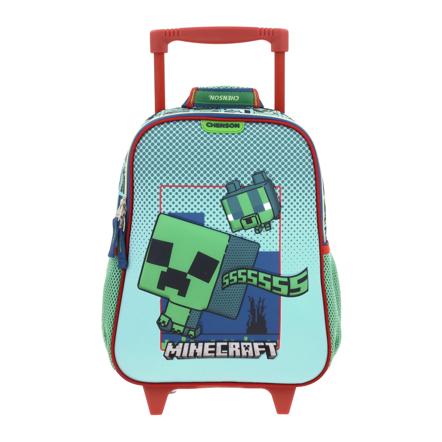 Foto 3 pulgar | Mochila Chica Chenson Ruedas Niño Escolar Kinder Minecraft Bliper Mc66011-9