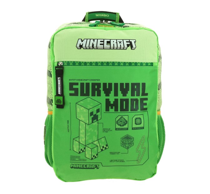 Foto 2 pulgar | Mochila Escolar Grande Chenson Minecraft Trecher Mc66398-g