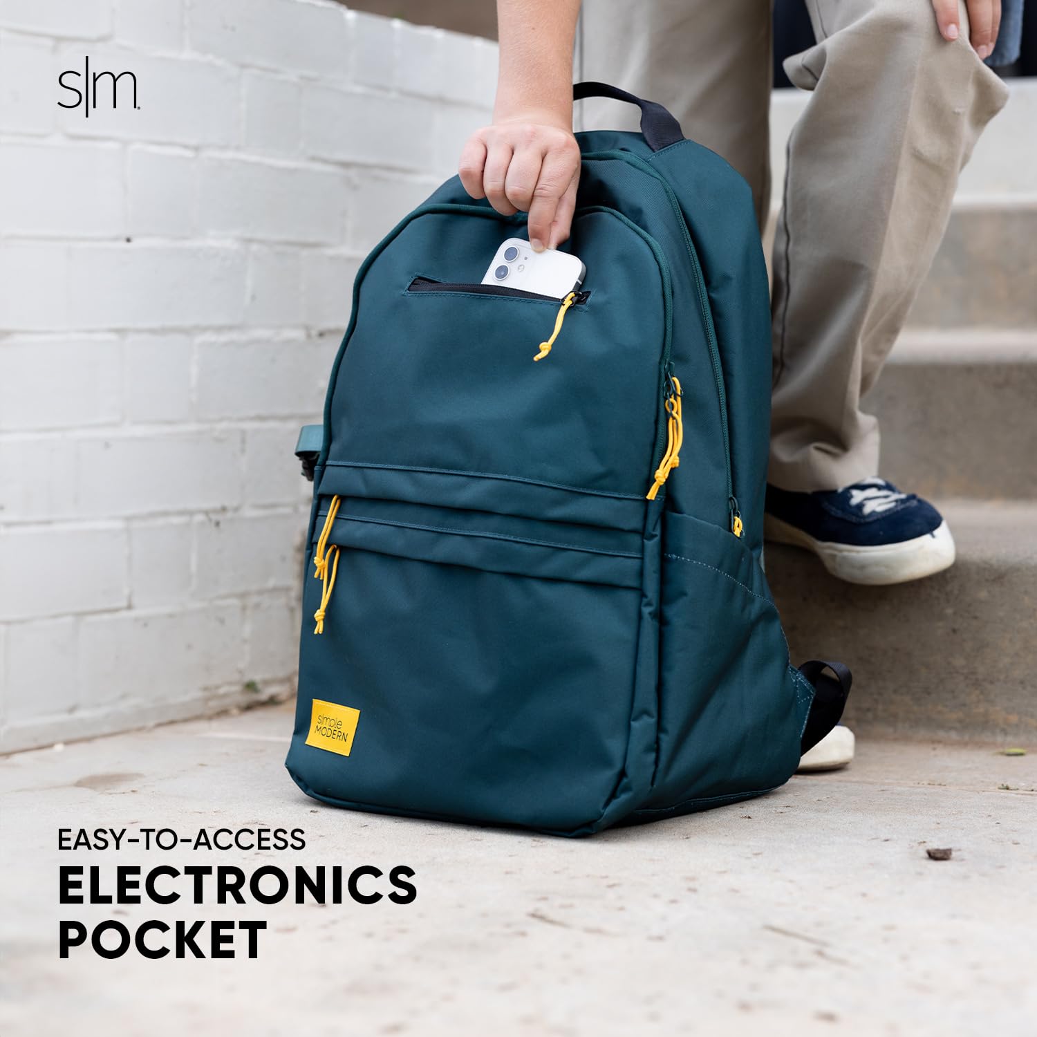 Foto 4 | Mochila Simple Modern Ellis Para Niños En Edad Escolar, Color Negro Medianoche - Venta Internacional.