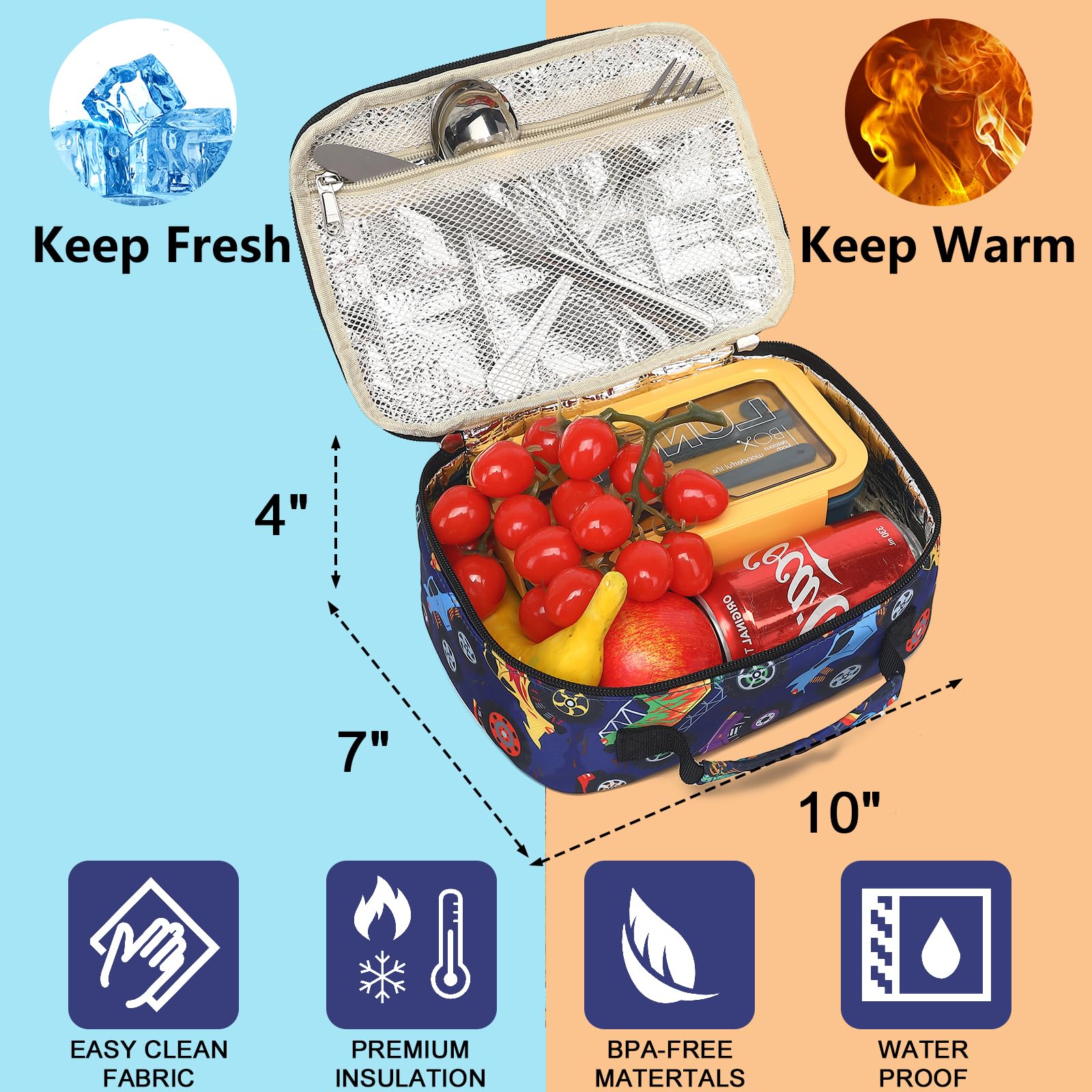 Foto 4 pulgar | Mochila Escolar Ledaou Kids con Lonchera  - Venta Internacional