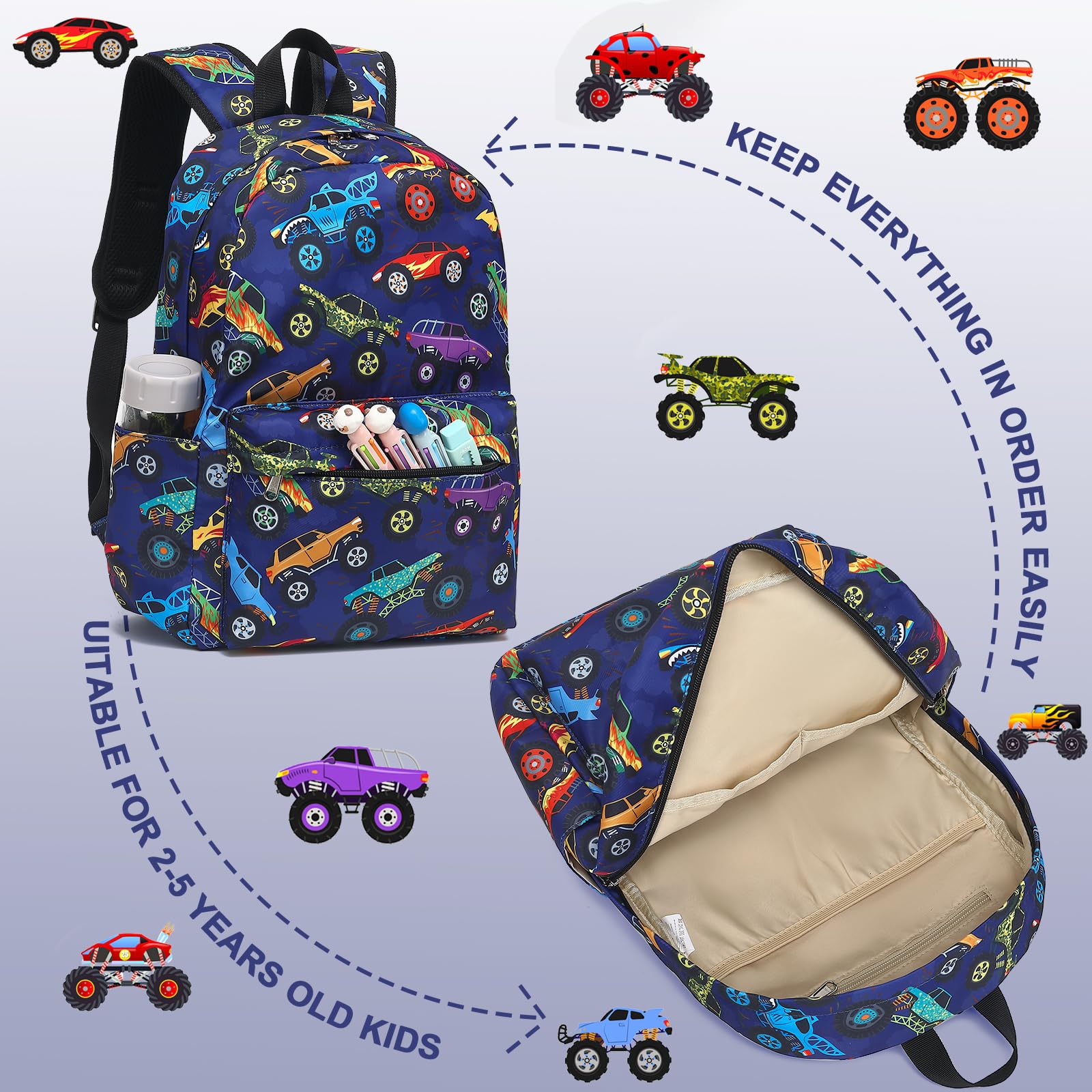 Foto 7 pulgar | Mochila Escolar Ledaou Kids con Lonchera  - Venta Internacional