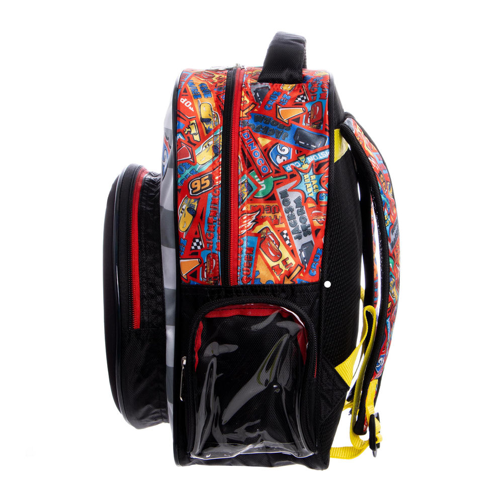 Foto 4 pulgar | Mochila Primaria Con Charms Disney Cars (20l Gris)