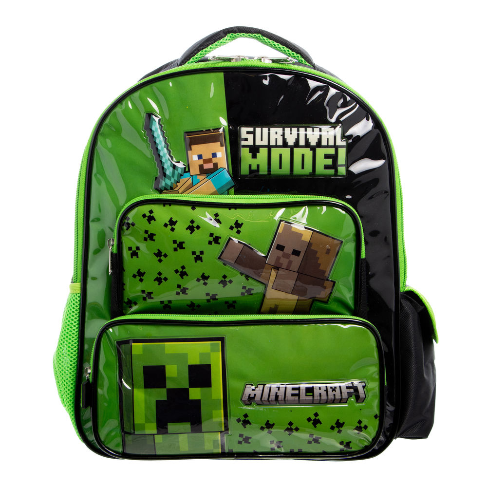 Foto 1 | Mochila Primaria Infantil Minecraft (20l Verde)
