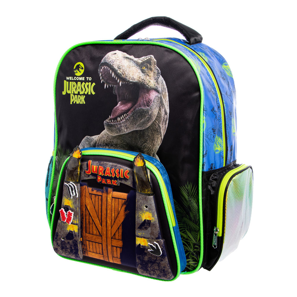 Foto 9 pulgar | Mochila Primaria Infantil Jurassic Park (charms) 20l (negro)