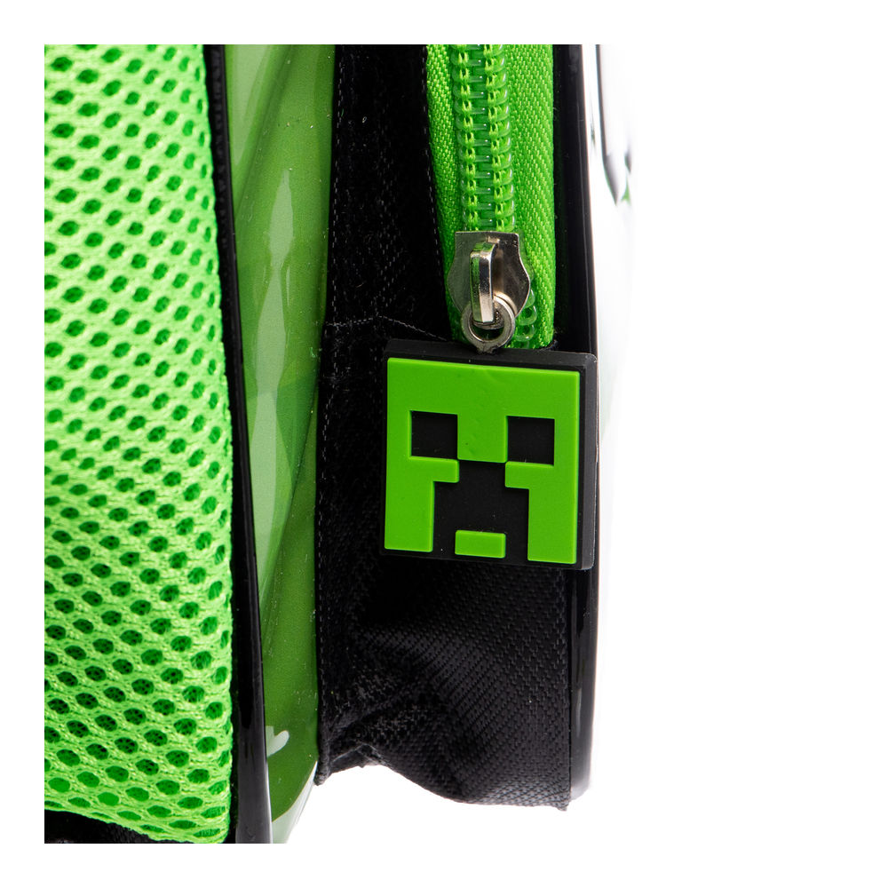 Foto 7 pulgar | Mochila Primaria Infantil Minecraft (20l Verde)