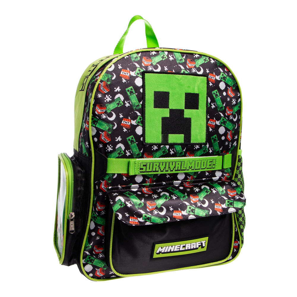 Foto 6 | Mochila Primaria Infantil Minecraft (creeper 20l Verde)