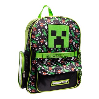 Foto 6 | Mochila Primaria Infantil Minecraft (creeper 20l Verde)