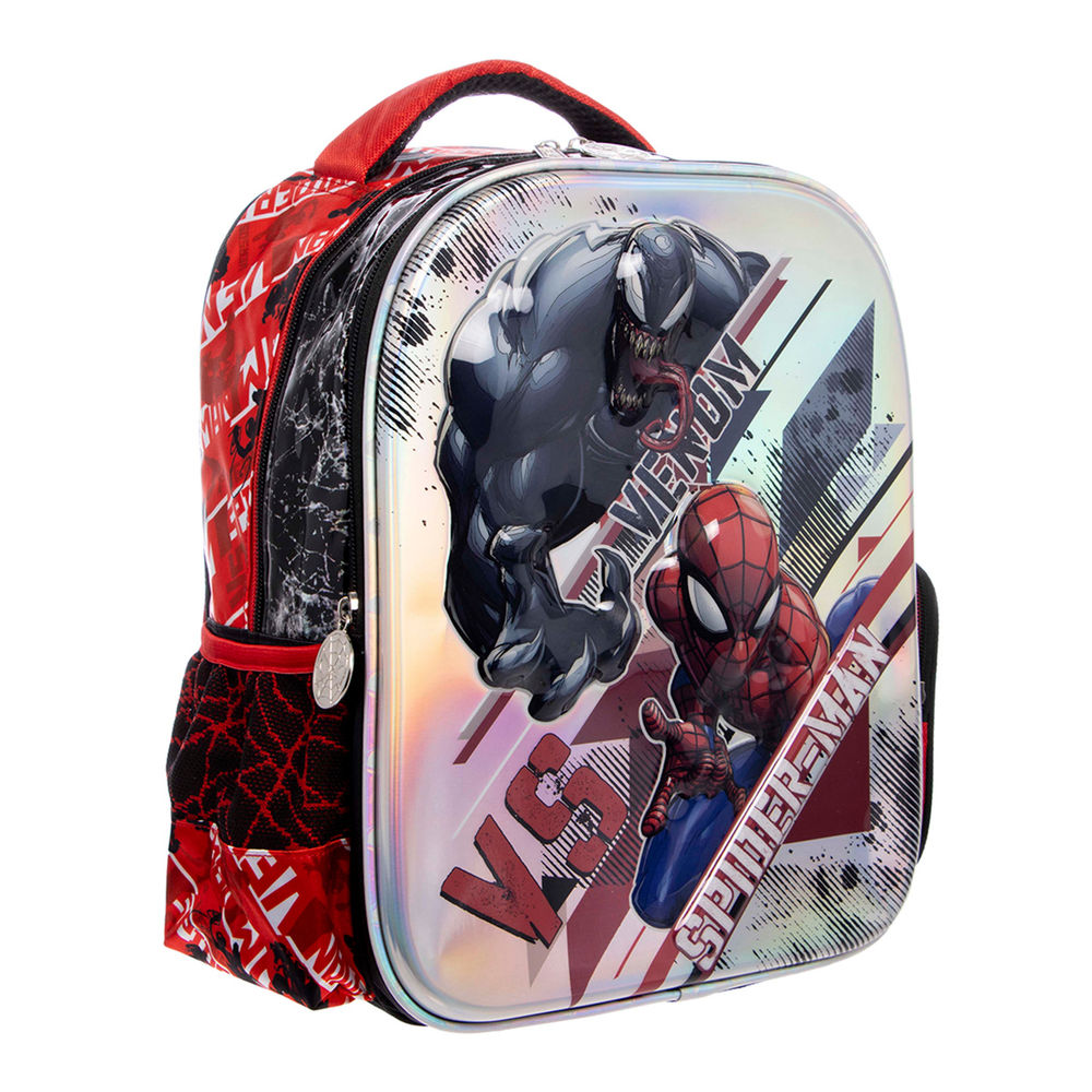 Foto 7 pulgar | Mochila Kinder Infantil Marvel Spider-man Vs Venom (3d Metálico) 14l (negro)