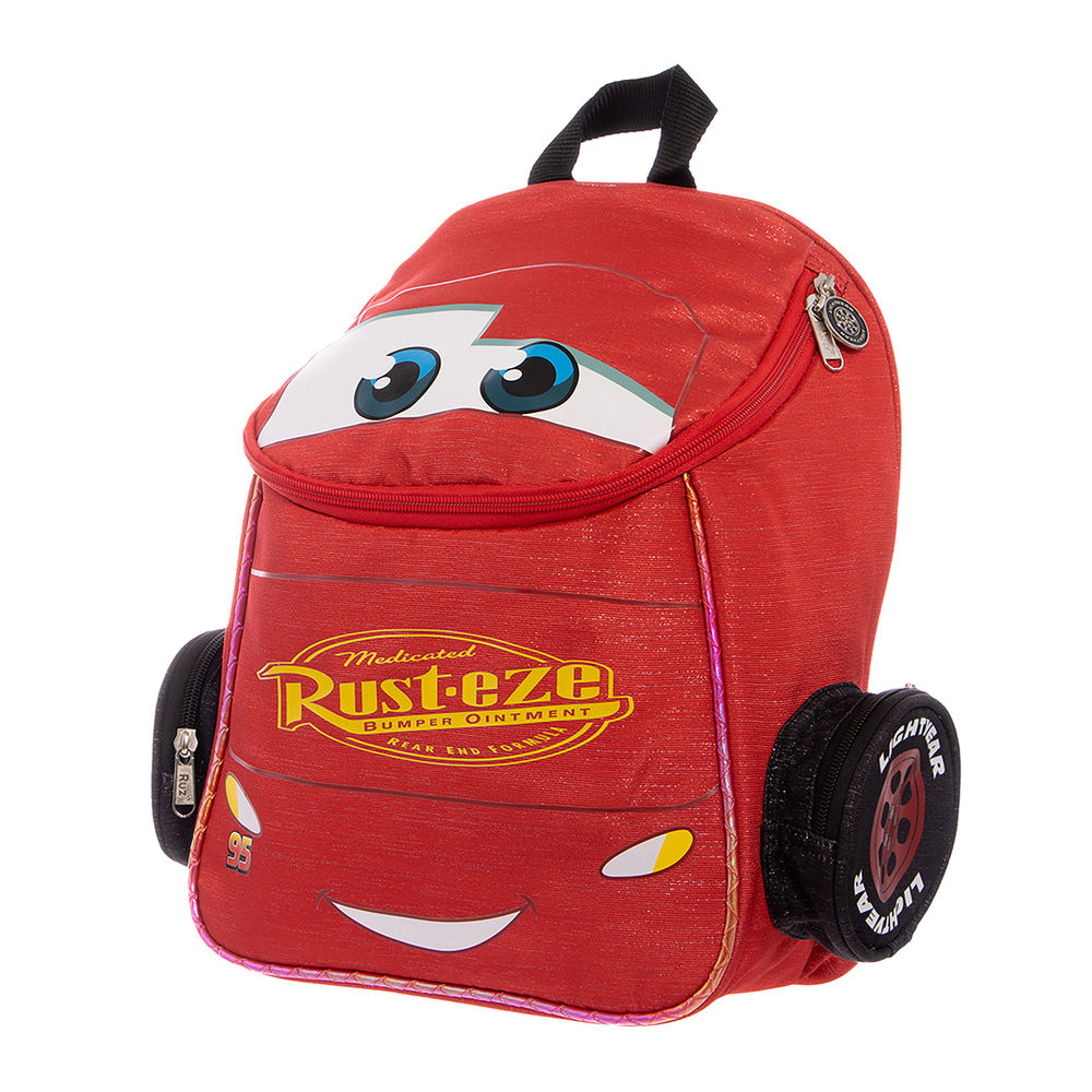 Foto 6 pulgar | Mochila Kinder Infantil Disney Cars (kawaii 14l Rojo)