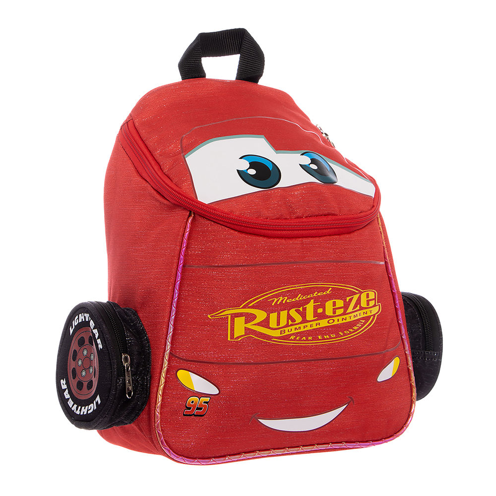 Foto 7 pulgar | Mochila Kinder Infantil Disney Cars (kawaii 14l Rojo)