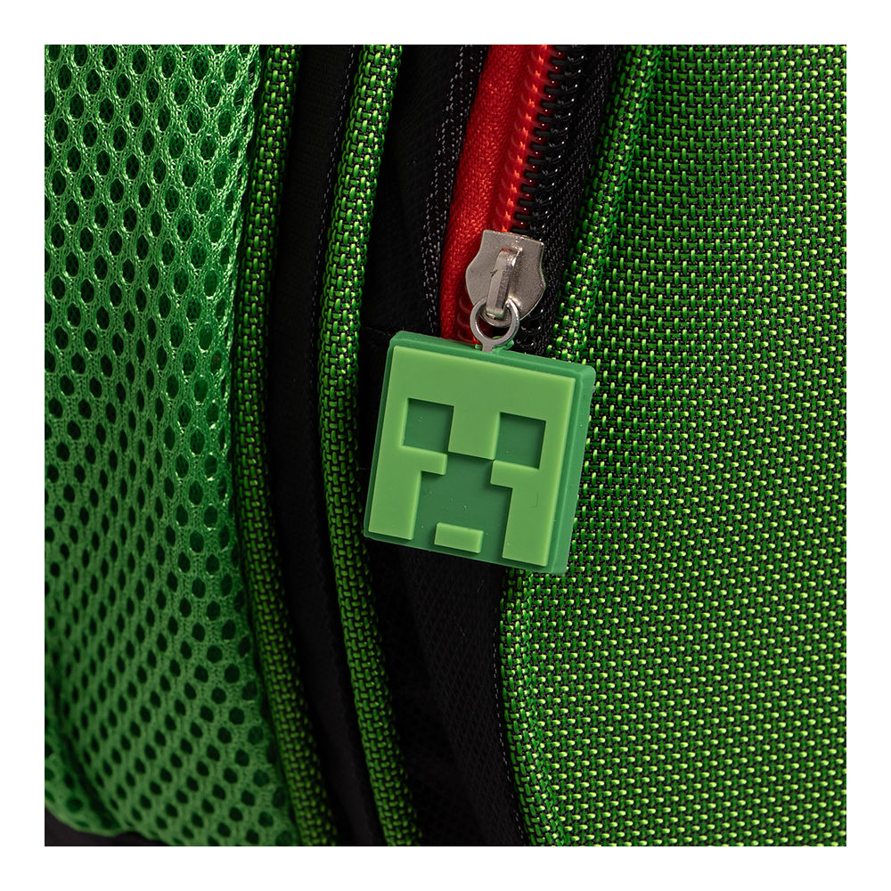 Foto 6 pulgar | Mochila Primaria Con Ruedas Infantil Minecraft (creeper 20l Verde)