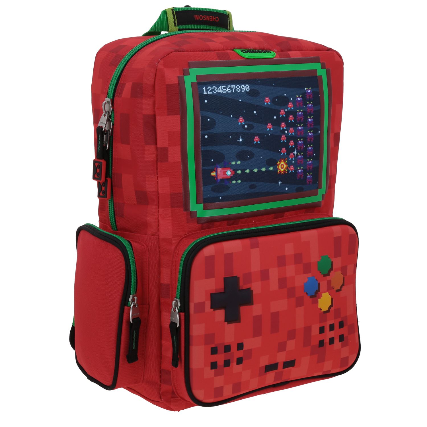 Foto 7 pulgar | Mochila Grande Chenson Primaria Gamer Co70335-r Galaga