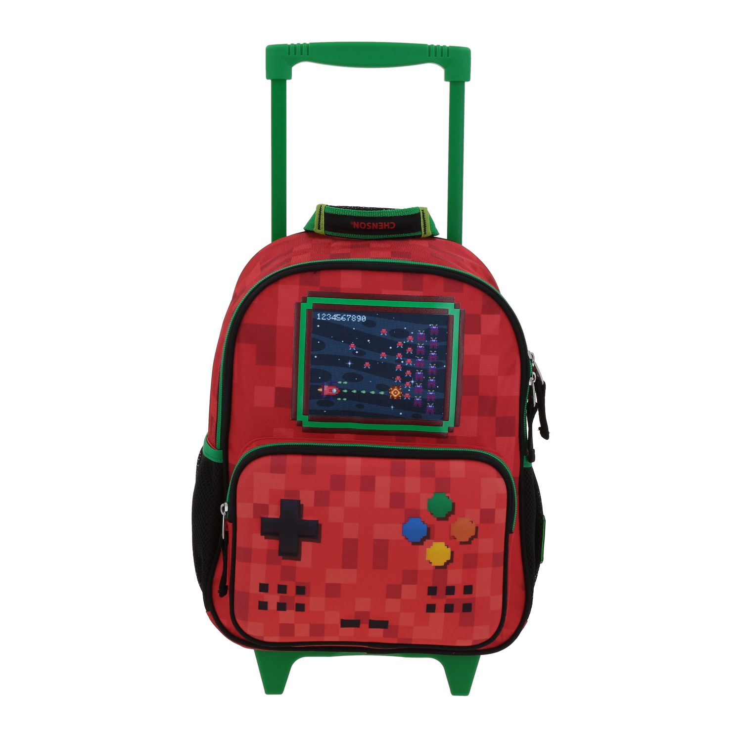 Foto 2 pulgar | Mochila Chica Chenson Con Ruedas Escolar Kinder Gamer Galaga Co70339-r