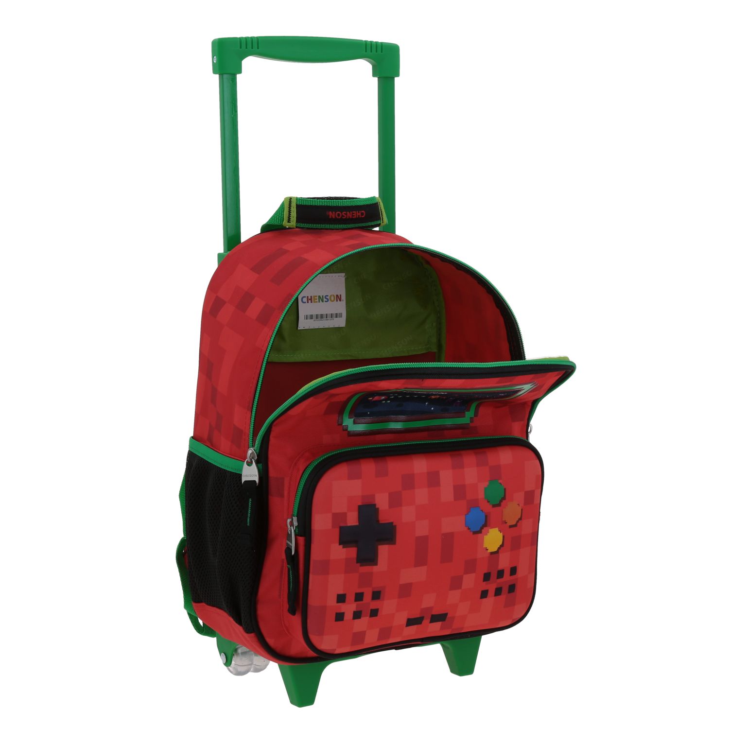 Foto 8 pulgar | Mochila Chica Chenson Con Ruedas Escolar Kinder Gamer Galaga Co70339-r