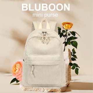 Foto 2 | Mochila Bluboon Mini Para Niñas Pequeñas Con Estampado Floral De Pana - Venta Internacional.