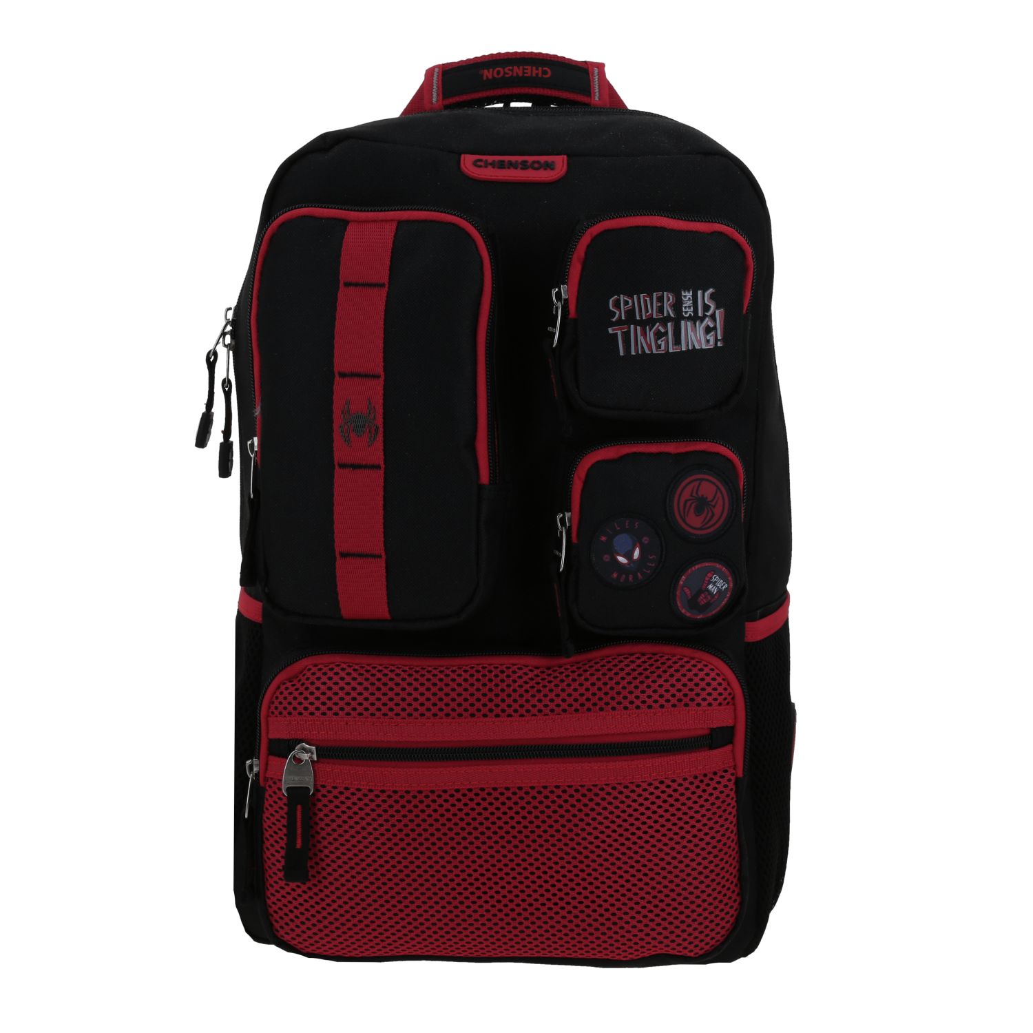 Mochila Escolar Grande Chenson Miles Morales Marvel Mm70484-3 Mora