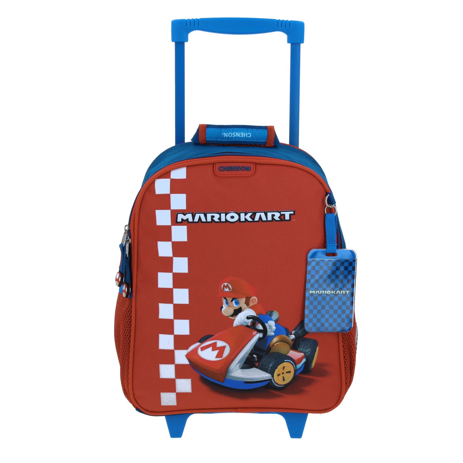 Mochila Chica Kinder Con Ruedas Chenson Mario Bros Brife Mb70213-9