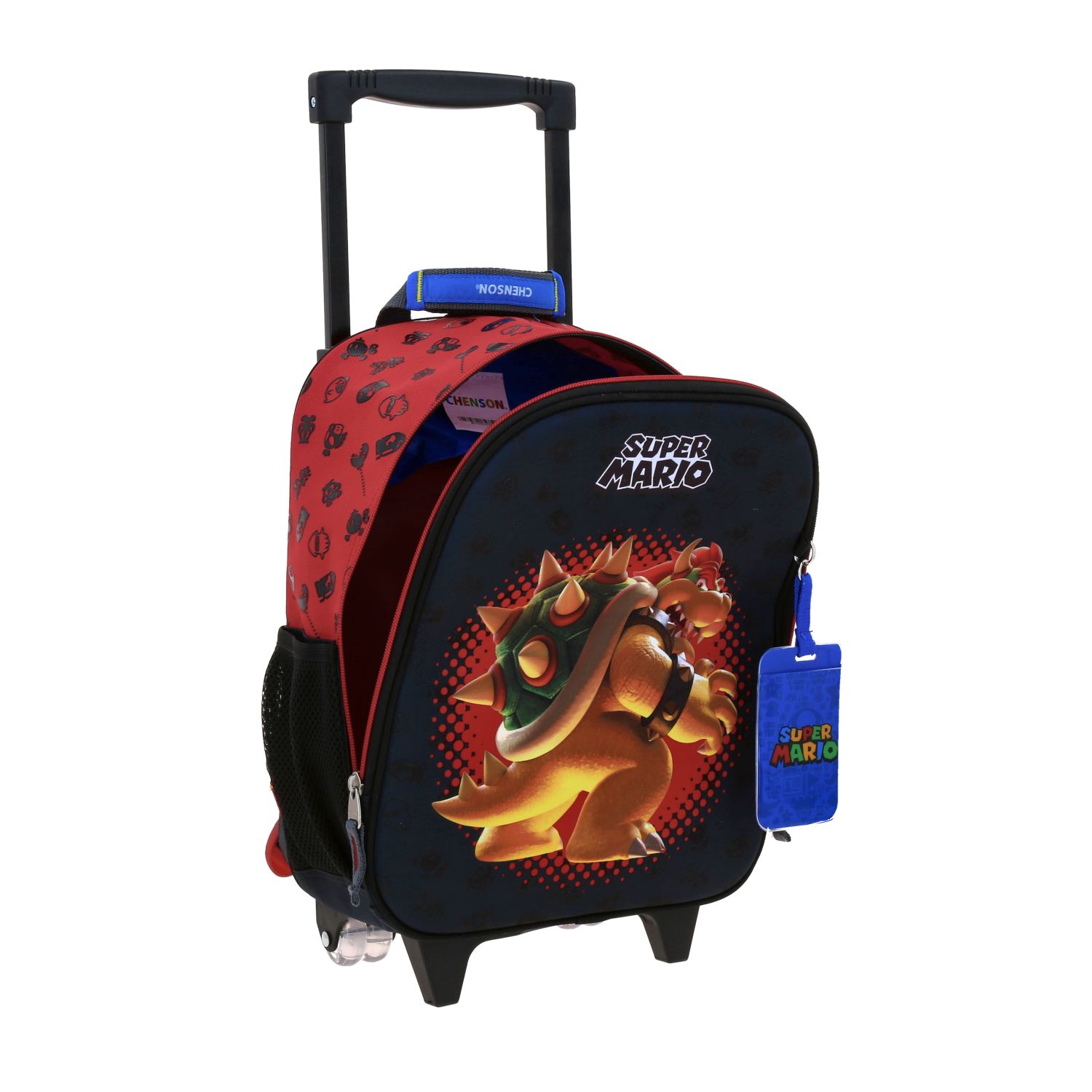 Foto 8 pulgar | Mochila Chica Kinder Con Ruedas Chenson Mario Bros Bowser Mb70208-3 Bowie