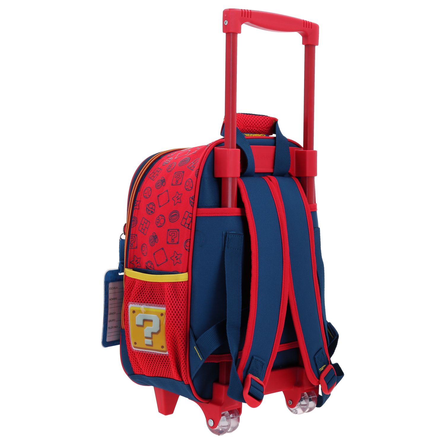 Foto 4 pulgar | Mochila Chica Kinder Con Ruedas Chenson Mario Bros Mb70377-9 Gronshi