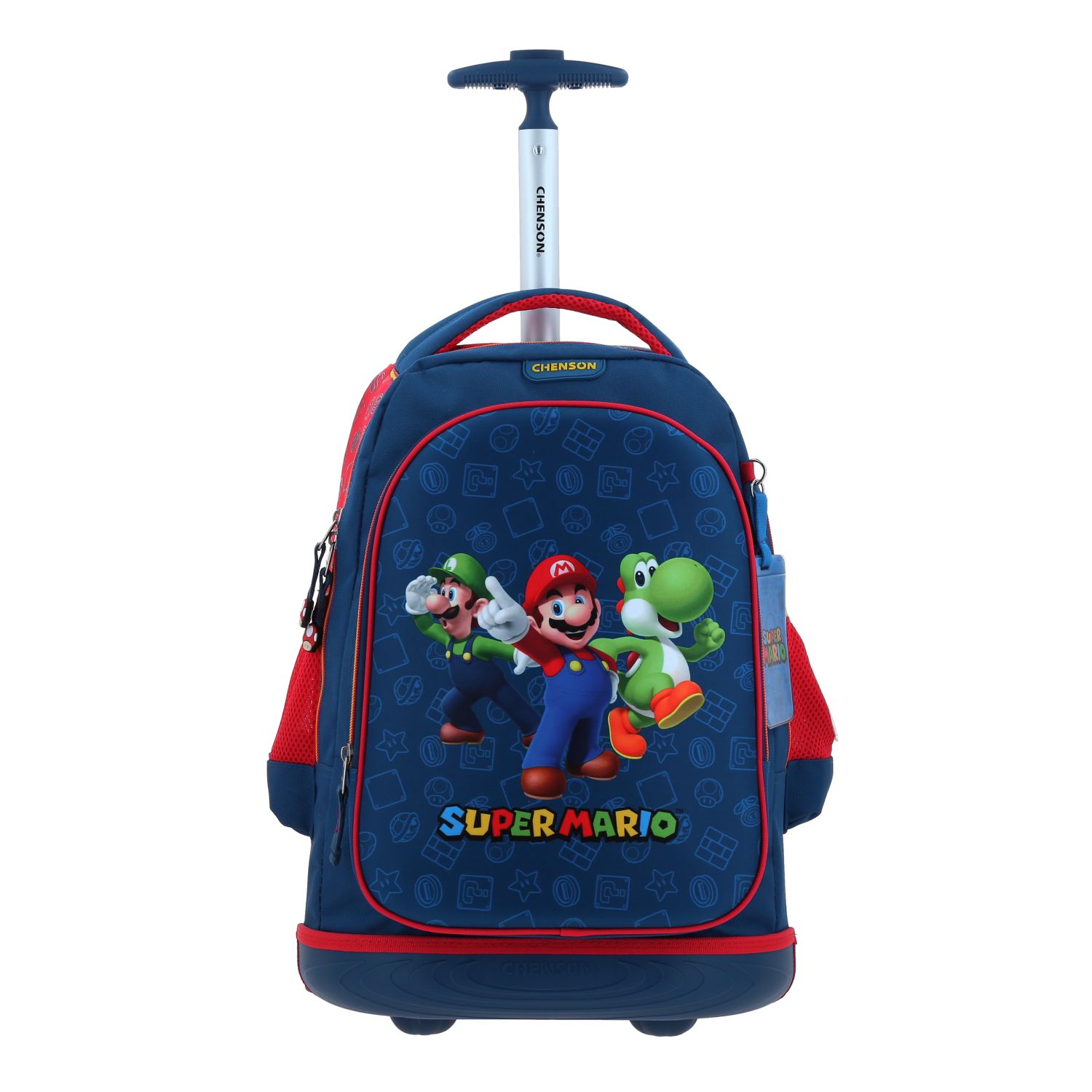 Foto 2 pulgar | Mochila Grande Con Ruedas Y Luces Led Chenson Mario Bros Yoshi Mb70378-9 Gronshi